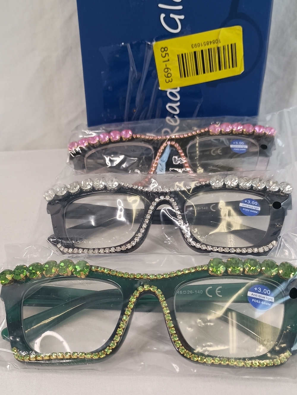 Women’s +3.00 Anti Blue Light Reading Glasses Stylish and comfortable - Picture 4 of 7